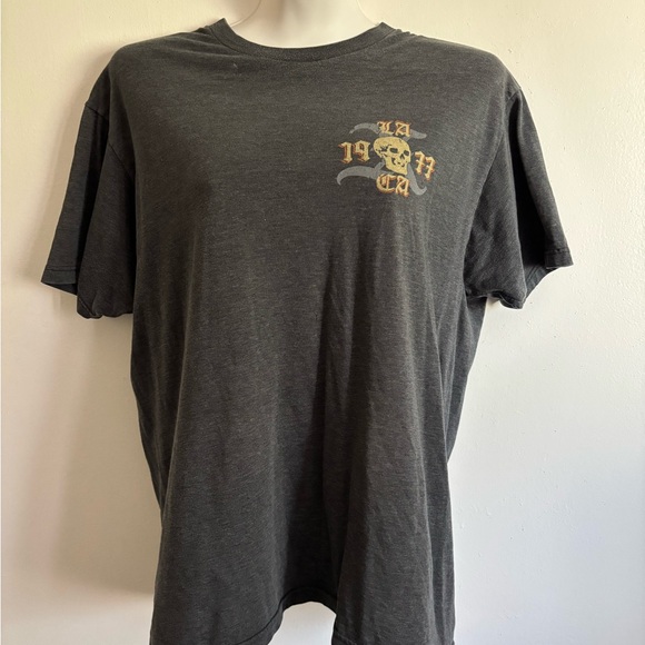 X band - Vintage LA Gray and Gold Short Sleeve Tee - Picture 2 of 4